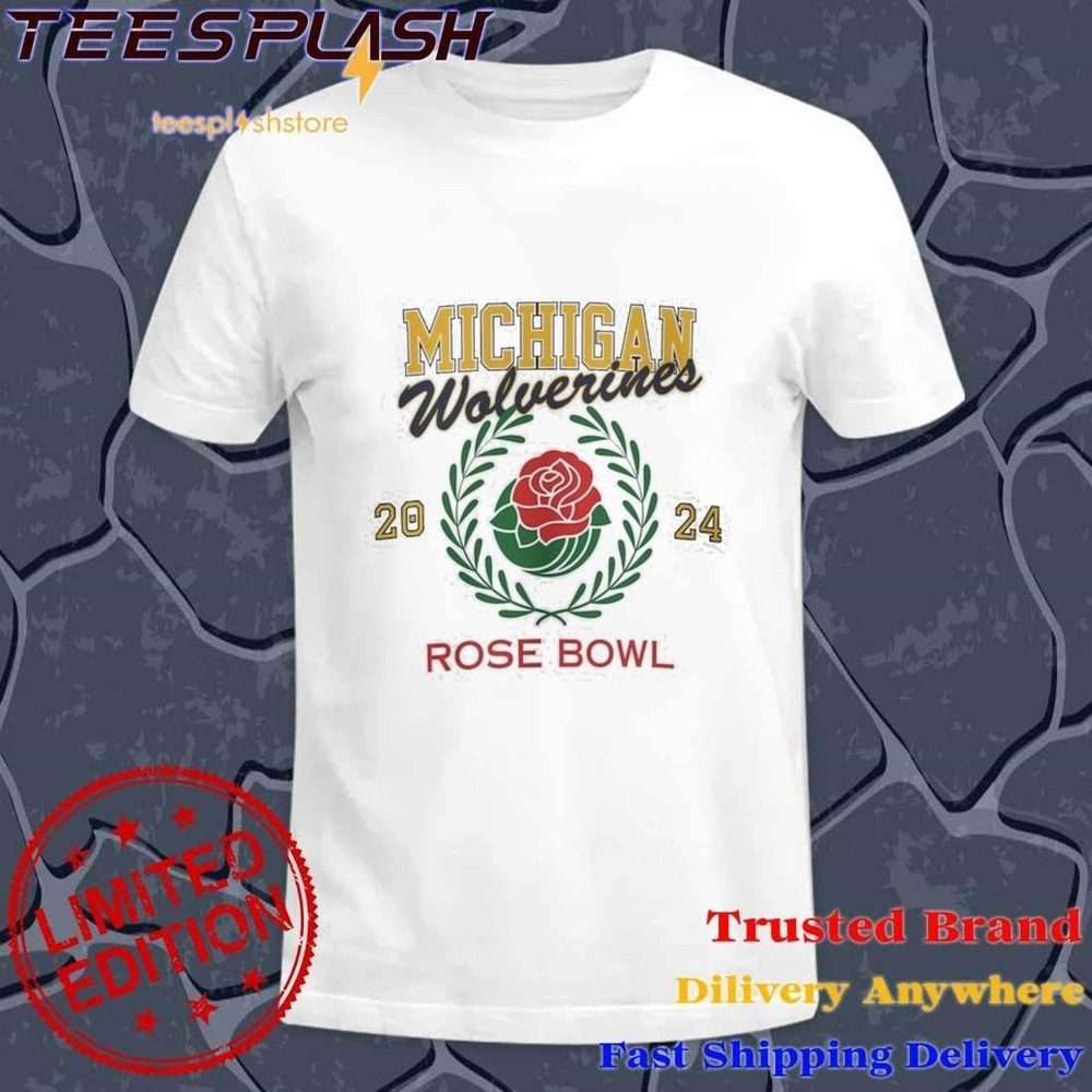 Michigan Wolverines Football Rose Bowl Vintage College 2024 T-shirt